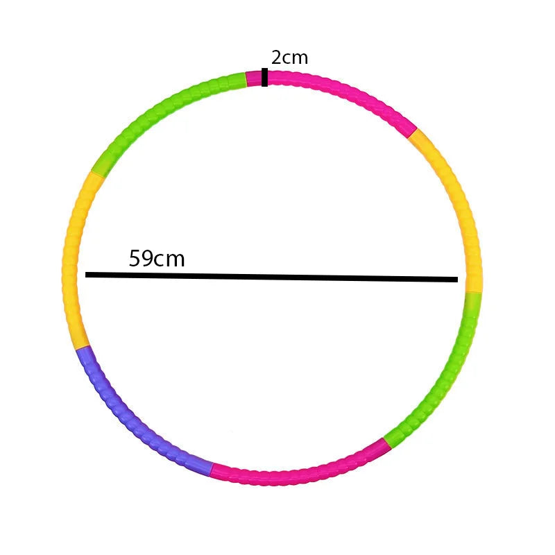 Children's waist spinning toy outdoor detachable exercise circle fitness equipment plastic gymnastics fitness training equipment