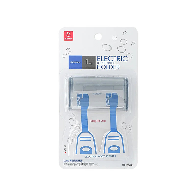 Simple Adhesive Toothbrush Holder Dustproof Toothbrush Holder 2 Head Toothbrush Holder Bathroom Storage