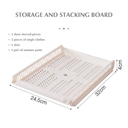 Bedroom Storage Shelves Wardrobe Closet Layered Partitions Home Drawers Organizer Stackable Storage Box Space Separation Tool