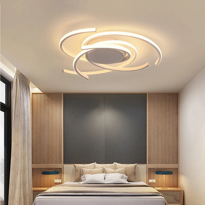 Modern LED Ceiling Lights Lighting For Living Study Room Bedroom Ceiling Lamp Indoor Lighting Home Decoration Lights White/Black