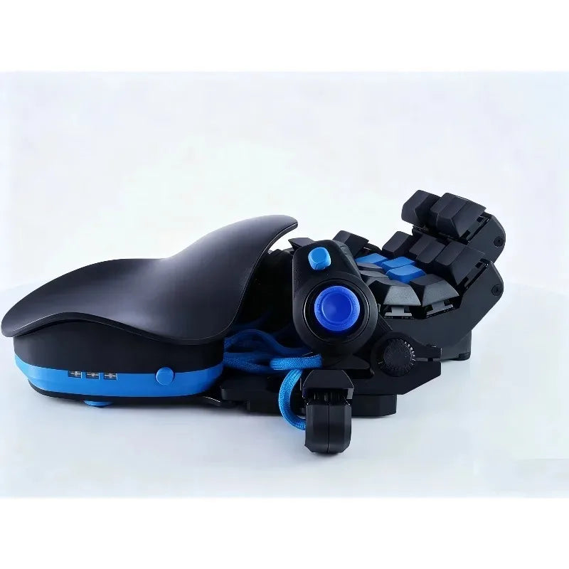 Qianren Left-Handed Wired Gaming Keyboard Adjustable One Handed Gaming Keyboard WASD Joystick Ergonomics Keyboards Gifts