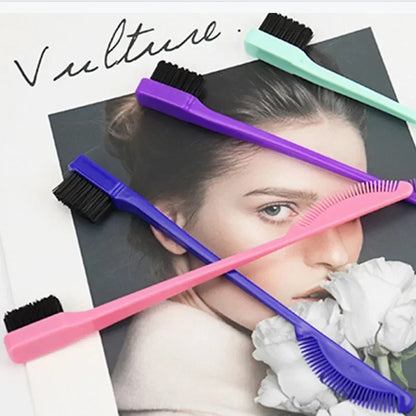 Baby Care Hair Edge Brush Comb Double Sided 3 in 1 Edge Control Brush for Baby Hair Salon Hair Care Comb Brushes Beauty Tools