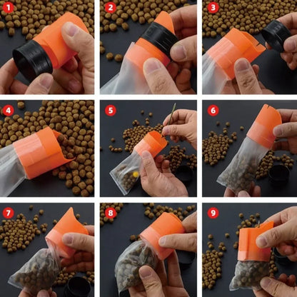20PCS New Fast Dissolving PVA Bags Non Residue Fishing Tools PVA Lure Mesh Fishing Accessories for Carp Fishing