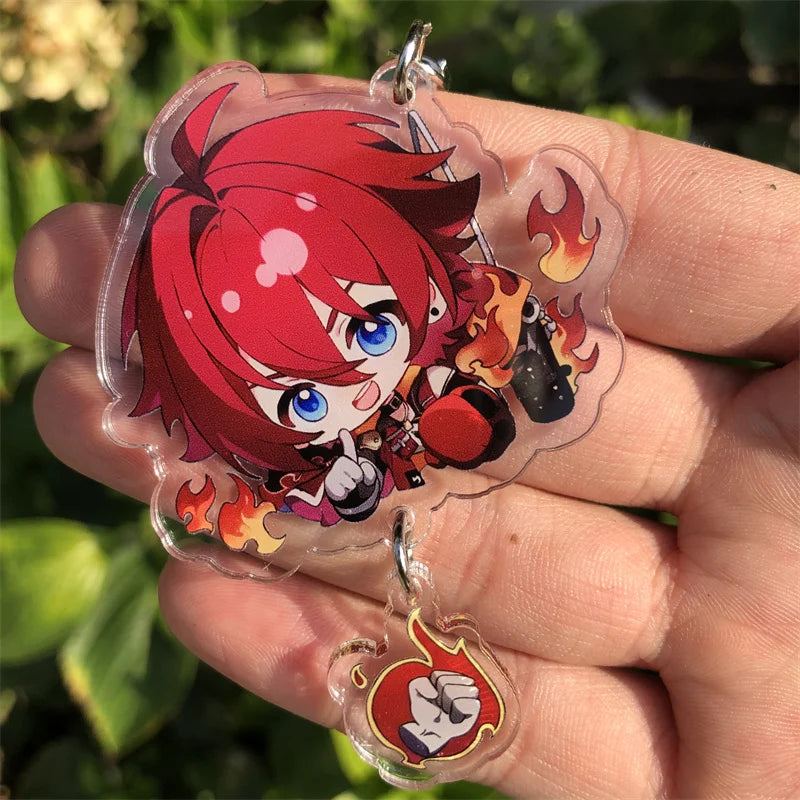 Honkai: Star Rail Kafka March 7th Dan Heng Clara Pom-Pom Cosplay COSTUME Keychain Accessories Key Chain Pendant Prop Xmas Gift