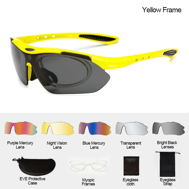 Cycling Sunglasses Sports Men Glasses Road Bicycle Glasses Mountain Bike Riding Protection Goggles Eyewear Women Sun Glasses