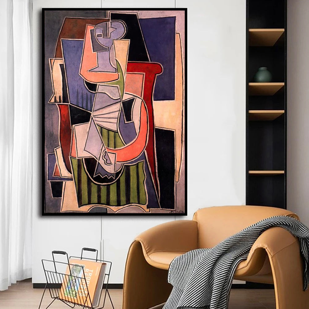 Modern Art Master Picasso Abstract Canvas Painting Cubism Home Wall Art Poster Prints Pictures Bedroom Living Room Decor Murals