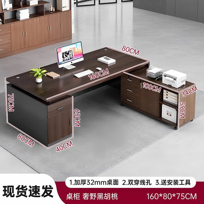 Cabinet Aesthetic Modern Desk Black Unique Gaming Computer Office Desk Design Writing Biurka Komputerowe Home Accessories