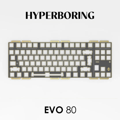 Evoworks EVO80 Customized Mechanical Keyboard Accessories PP PC FR4 Aluminum Copper Positioning Plate for Keyboard Gifts
