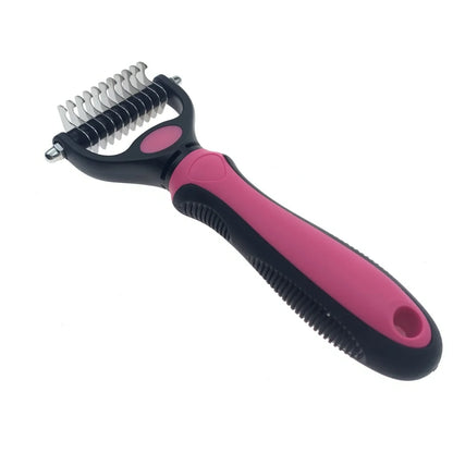 Pet Grooming Rake Dog Cat  Hair Shedding Comb Brush Deshedding Dematting Tool