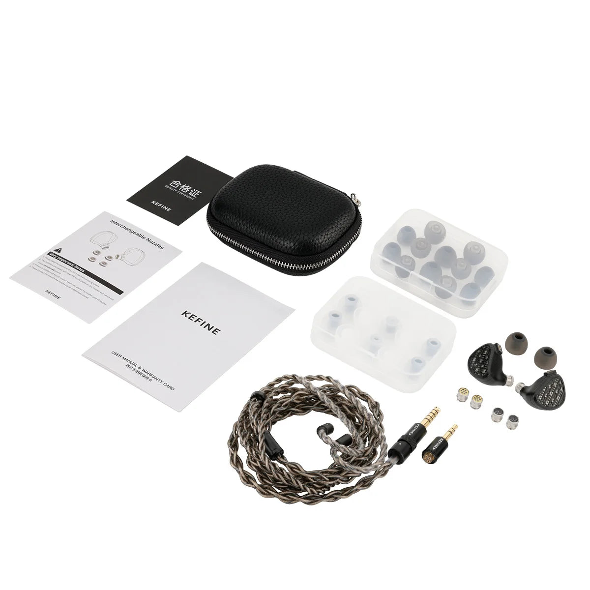 KEFINE Arnar 14.5mm Planar Magnetic & Knowles BA Drivers Earphones, Hybrid In-Ear Monitors, Detachable Silver-Plated Cable IEM