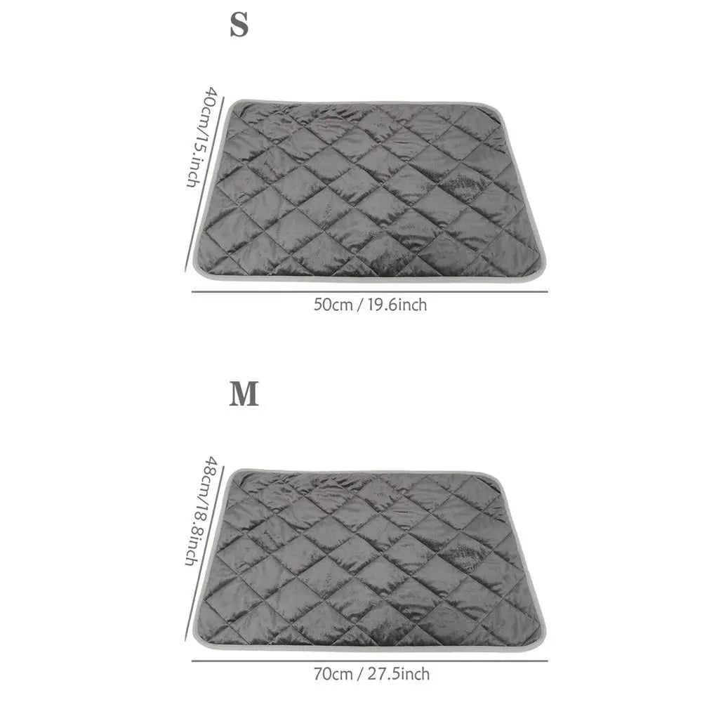Pet Bed Mat Anti-Slip Self-Heating Dog Pad Folding Soft Warming Pet Pad Thermal Cozy Dog Kennel Mat for Cats and Dogs