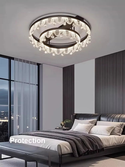 Ceiling Light LED Simple Modern Atmospheric Light Luxury Full Spectrum Eye Protection Room Lamp Use Suitable for Home Decoration