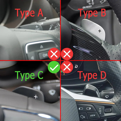 Paddle Shifter for Seat Alhambra Ateca Leon4 5F FR Cupra Car Steering Wheel Paddles Extend DSG Stickers for Seat Leon 2021 Mk4