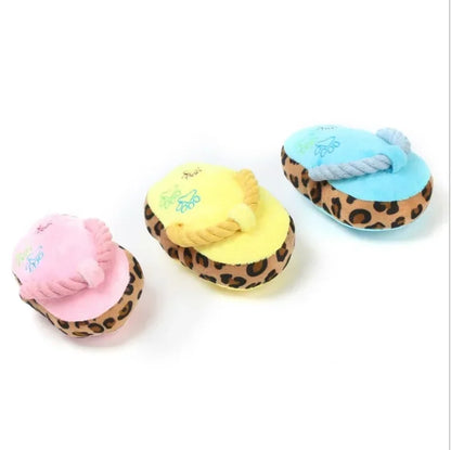 Dogs Toy, Cute Plush Slipper Shape, Squeaky, Chew Play, 1Pcs, Pet Puppy Supplies, Factory Direct Dog Toys, Blue