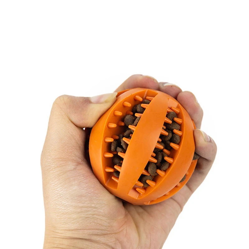 Leash dog toy Rubber leaky ball Pet products Grinding teeth cleaning teeth bite resistant Large, small dog interactive toy