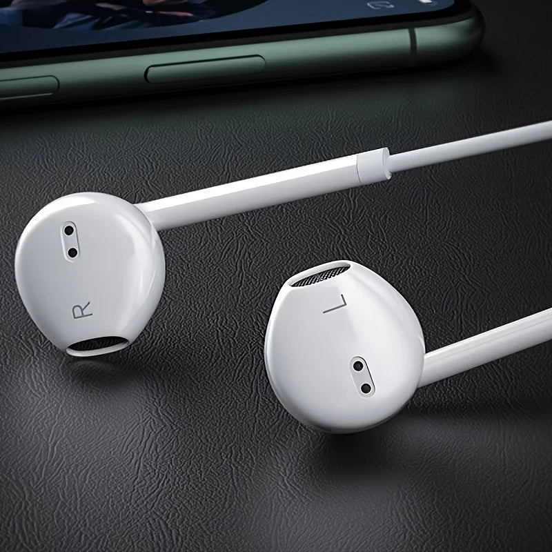 Earphones  with Bass Stereo Sound In-Ear Headphones for Calls Music GamingDurable Cable for Office Workers Music