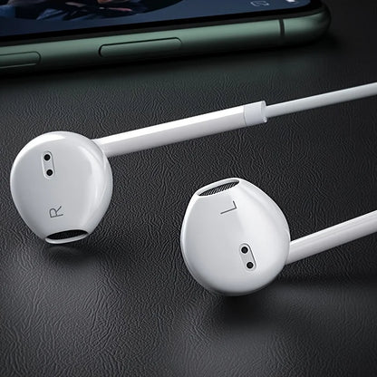 Earphones  with Bass Stereo Sound In-Ear Headphones for Calls Music GamingDurable Cable for Office Workers Music
