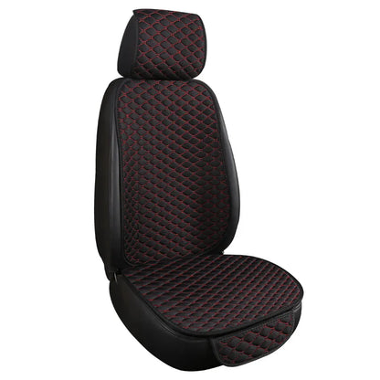 3Pcs Cotton and linen Car Seat Cover Set Universal Car Seat Cover Cushion All Season Car Seat Protector Interior Car Accessories