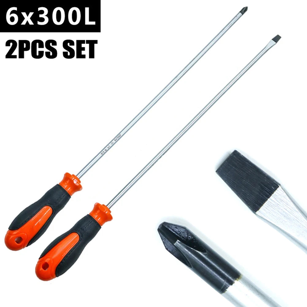 12Inch Long Slotted Cross Screwdriver Screwdriver With Rubber Handle Herramientas Ferramentas Multimeter Multitool Detector