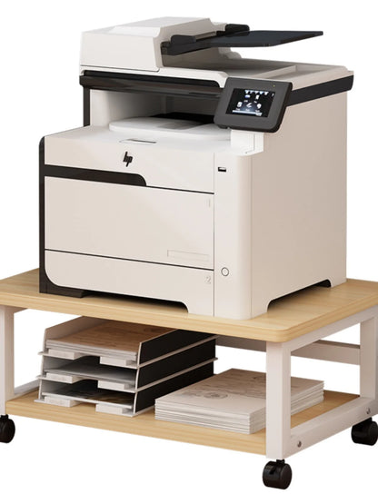 Low Profile Floor Mounted Office Desktop under Desk Printer Copier Storage Ra Home Use Mobile Organization elf