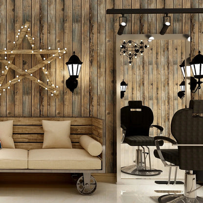Living Room Refrigerator Furniture Decor Self-adhesive for Restaurant Wood Grain Wallpaper Wall Decor Wall Covering Wallpapers