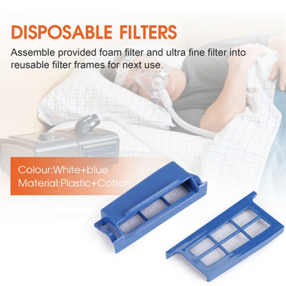 52PCS CPAP Filters for Filters Supplies, Include 6 Assembled Filters-T33C