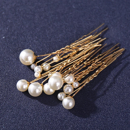 18Pcs Pearl Hair Pin Clips For Women Bride Wedding Hair Accessories Barrettes Head Jewelry Headpiece