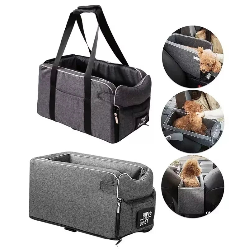 Portable Dogs Cats Car Seat Cat Dog Bed Central Control Handbag Travel Pets Safety Seat Pet Car Booster Seat Kennel Pet Supplies
