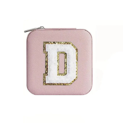 New Creative Letter Jewelry Box Portable Travel Ring Necklace Stud Earrings Storage Box