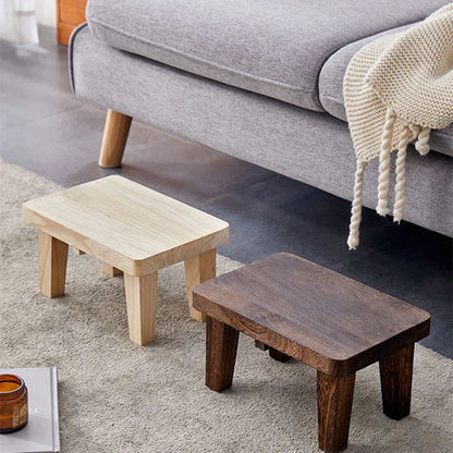 Household Living Room Stool Japanese Style Small Stools Adult Shoe Changing Stool Modern Minimalism Wooden Ottoman 가구