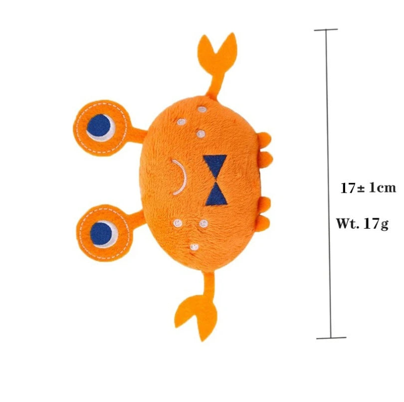Dog Squeaky Toys Plush Animal Fruit Food Toy Durable Chew Interactive Toys Small Medium Dogs Cats Puppy Pet Supplies