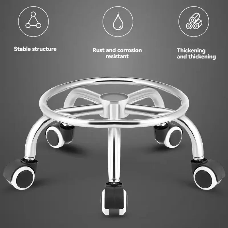 Universal Wheel Stool for Household Use, with Wheels for Wiping the Floor, Small Stool for Learning to Walk with Children