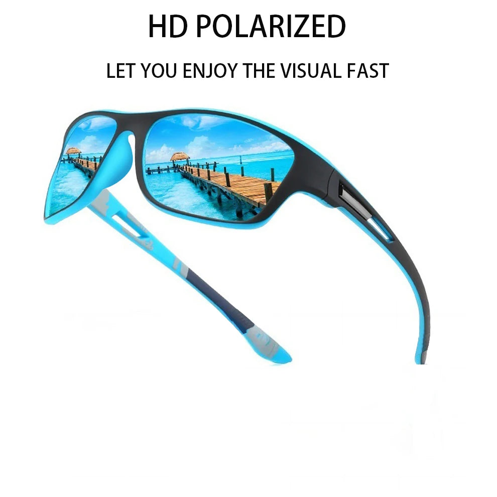 Men's Polarized Fishing Sunglasses Men Women Cycling Driving Hiking Sun Glasses Anti-glare UV400 Eyewear TAC Lens 1 PC