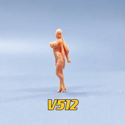 1/64 1/50 1/43  Figurines Scale Model Resin Tifa Uncolored Miniatures Diorama Hand-painted V511 V512
