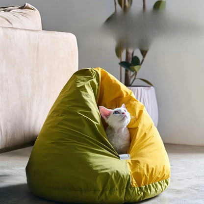Pet Bed Mongolian Christmas Dogs Beds,Cats Shelter Warm and Insulated Cat House,Cat Beds Tent Houses & Condos,Pet Dog Warm House