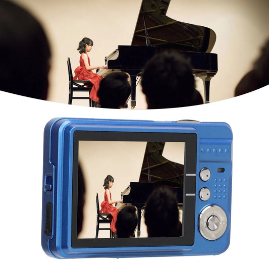 Digital Camera 2.7in LCD Compact Camera Anti Shake Built in Fill Light 48MP 4K Portable for Photography