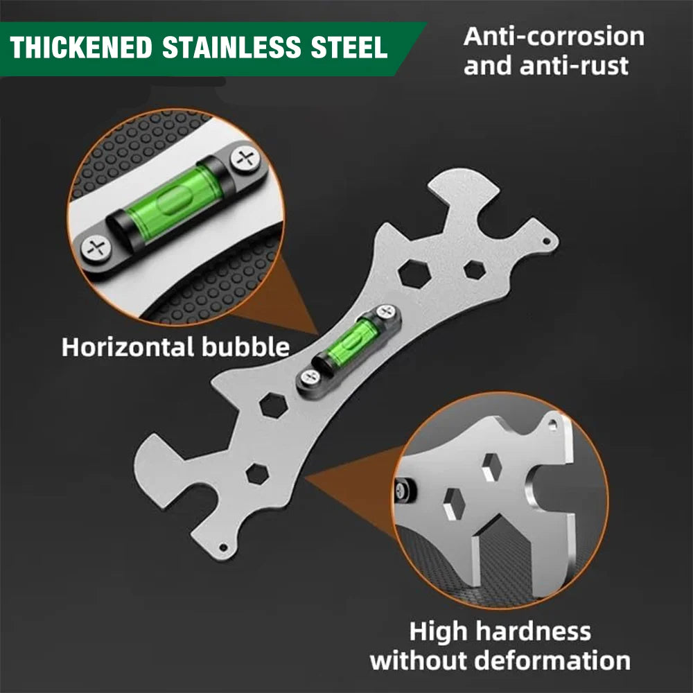 Wrench Level Tools, Faucet Wrench, Shower Wrench, Pipe Wrench, Multifunctional Level Wrench,  Effortless Home Leveling Tools