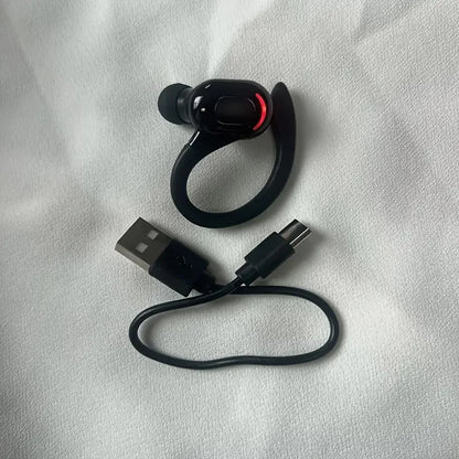 Single Ear Earbuds Call Noise Cancelling Sports Wireless Business Headphones Bluetooth Headset Long Usage Time