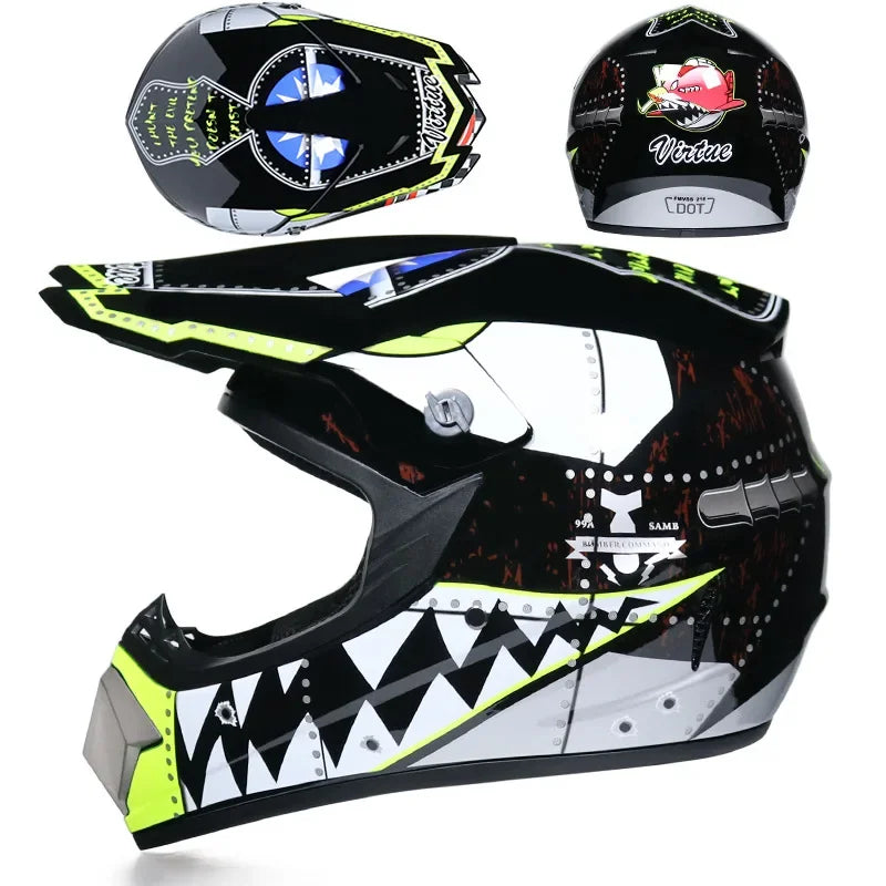 Motorcycle Helmet Children Off-road Helmet For Kids child MotoBike Downhill AM DH Cross safety Helmet Capacete Motocross Casco