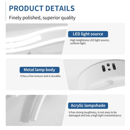 LED Ceiling Light, Dimming Light, Living Room, Bedroom, Dining Room, Corridor, Indoor Home Decoration Lighting