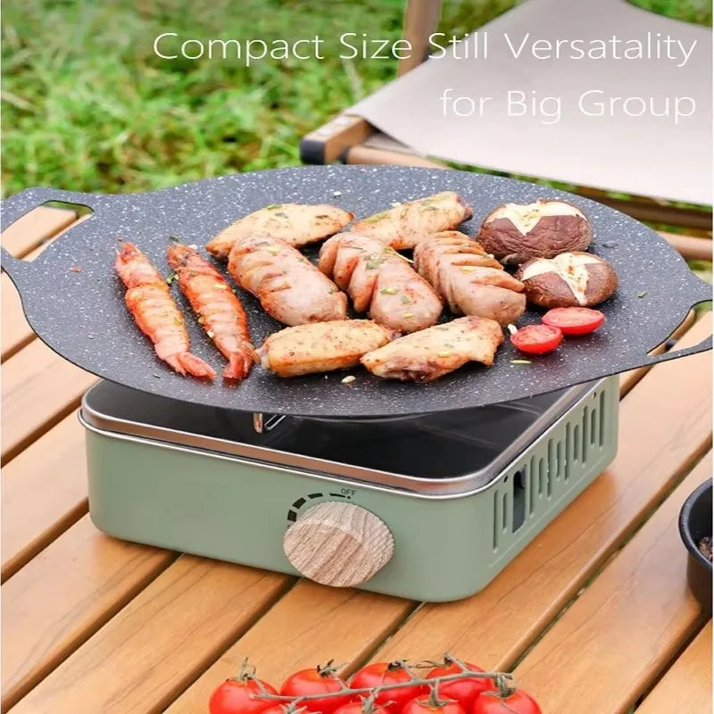 2800W Camping Mini Gas Stove Portable Cassette Furnace Butane Stove with Carrying Bag Outdoor Gas Burner for Picnic Camp Cooking