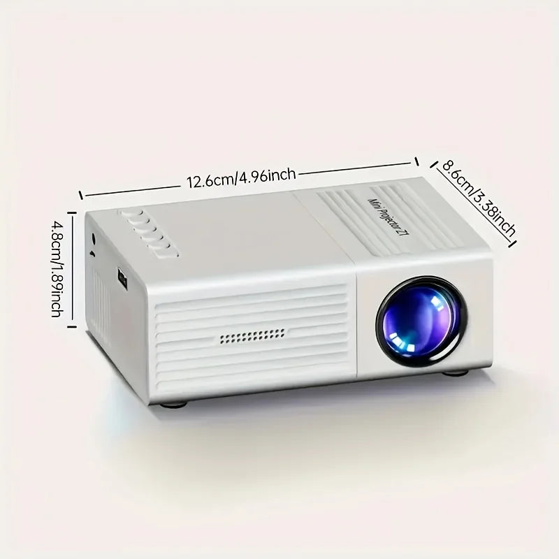 Office Projector，home theater projector，Supports smartphone screen sharing，Support720PResolution，with Remote Control，Built-in Sp
