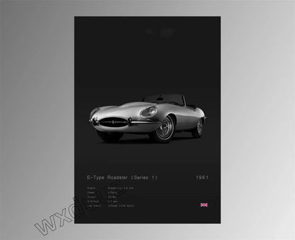 Modern Design Home Decoration Classic Popular Car Brand Motorsport Supercar Canvas Painting Wall Art Aesthetic Room Decor Poster