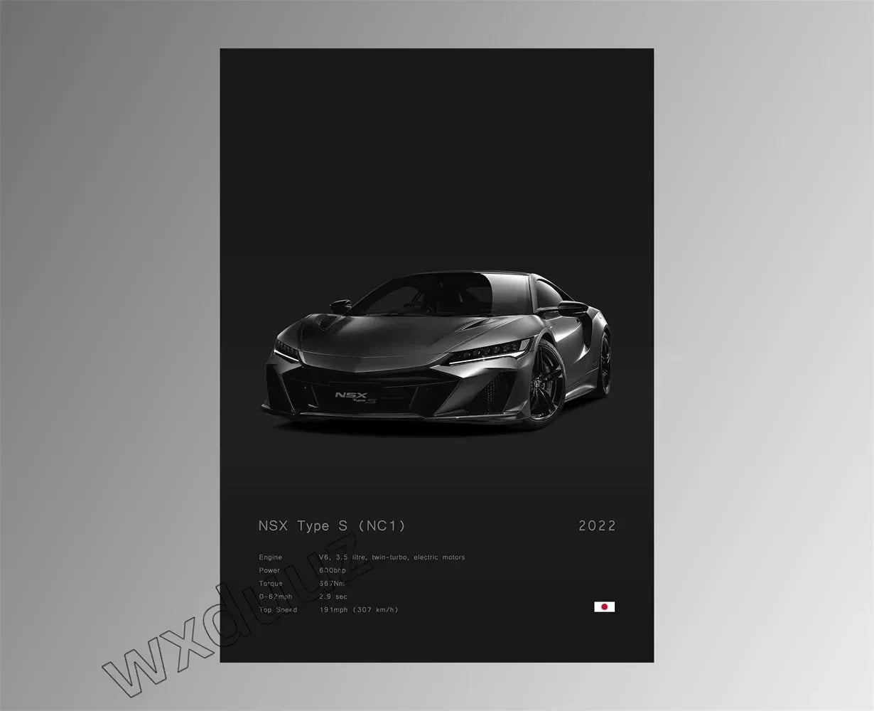 Modern Design Home Decoration Classic Popular Car Brand Motorsport Supercar Canvas Painting Wall Art Aesthetic Room Decor Poster