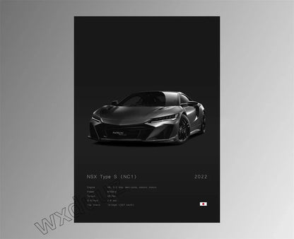 Modern Design Home Decoration Classic Popular Car Brand Motorsport Supercar Canvas Painting Wall Art Aesthetic Room Decor Poster