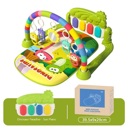 Baby Fitness Racket Piano Toy Newborn Baby Music Pedal Piano Fitness Equipment Soft Detachable Baby Climbing Mat Pedal Toy