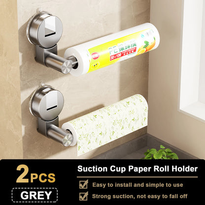 Suction Cup Tissue Hanger Kitchen Paper Towel Holder Toilet Roll Paper Dispenser Cabinet Storage Napkin Rack Bathroom Accessory