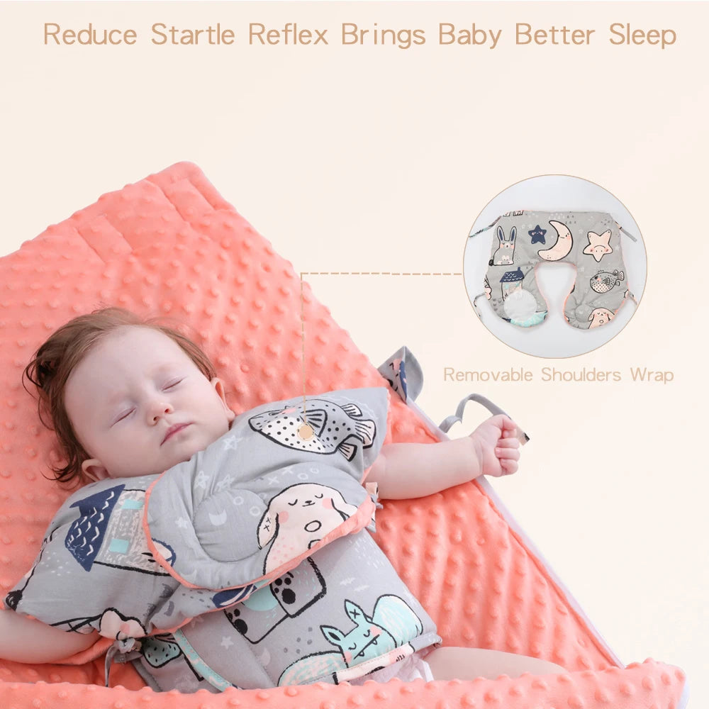 INSULAR Infant Thickened Sleeping Bags Newborn Anti-startle Holding Quilts Baby Bean Sleepsacks Multi-functional Autumn Winter