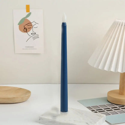 Simulation Led Candles with Flickering Flame Battery Operated Candlesticks 3D Wick Creative Flameless Taper Candles Thanksgiving