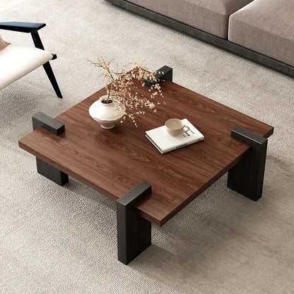 Wooden Rectangular Coffee Table Dinning Occasional Nordic Coffee Table Luxury Abstract Center Mesinha Para Sala Modern Furniture